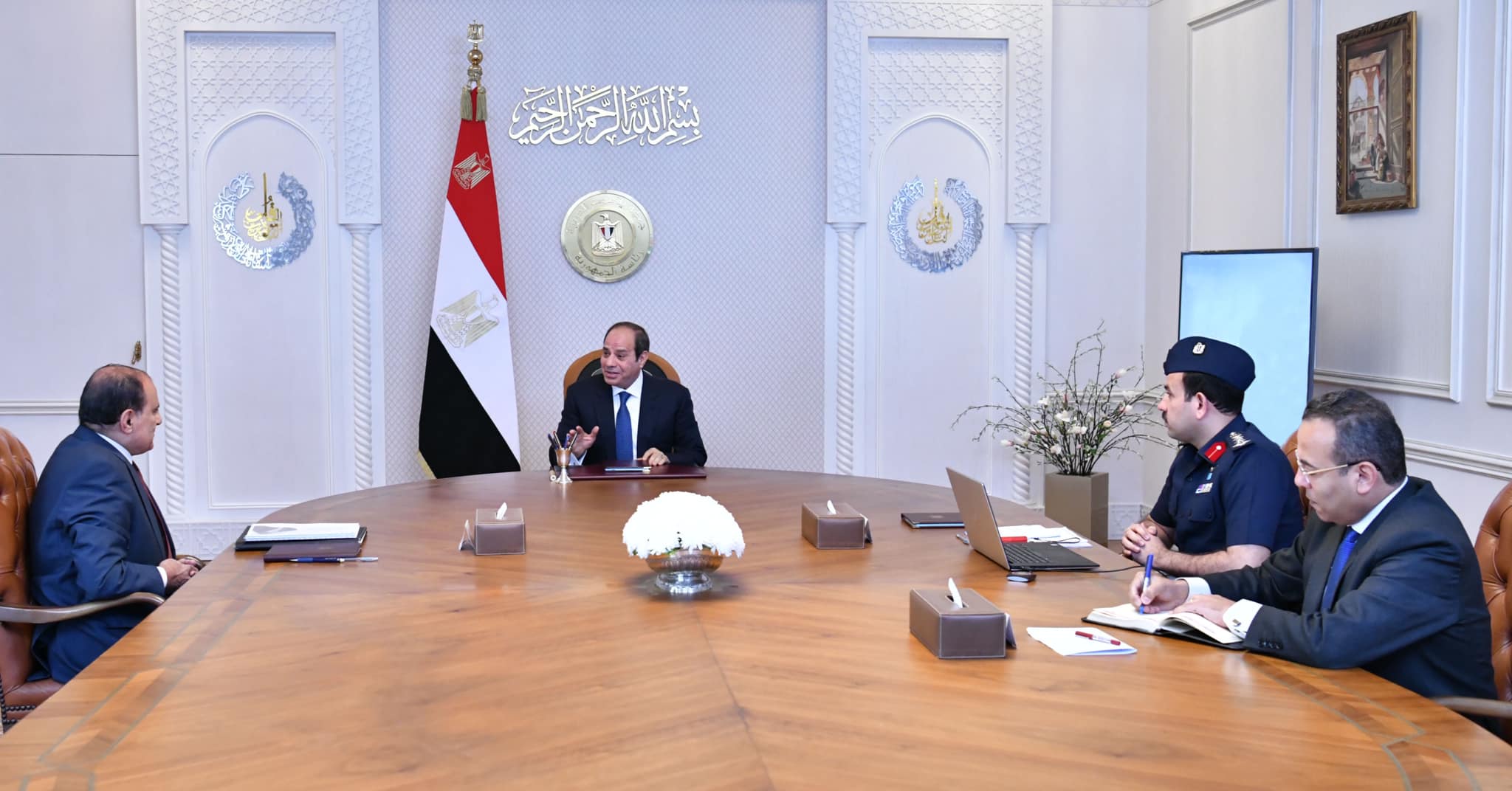الرئيس عبد الفتاح السيسي يتابع تطورات الموقف التنفيذي للمشروع القومي للإنتاج الزراعي مستقبل مصر